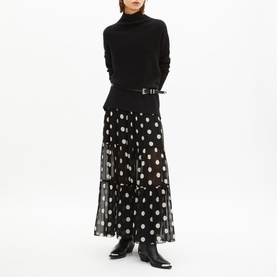 Polka Dot Tiered Skirt