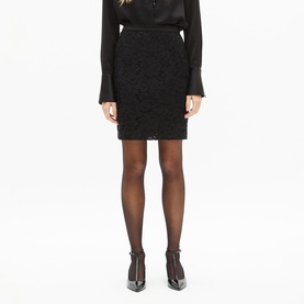 Lace Mini Pencil Skirt