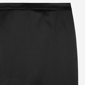 Satin Slit Pencil Skirt