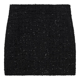 Lurex Tweed Mini Skirt