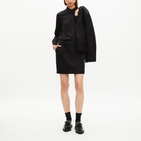 Lurex Tweed Mini Skirt