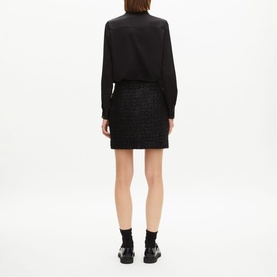 Lurex Tweed Mini Skirt