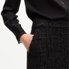 Lurex Tweed Mini Skirt