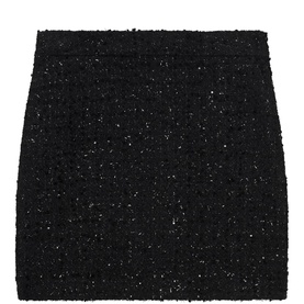 Lurex Tweed Mini Skirt