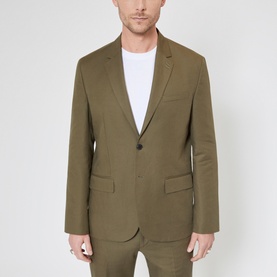 Single-Breasted Suit Blazer