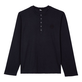 Crest Logo Henley Top
