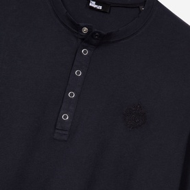 Crest Logo Henley Top
