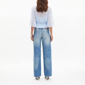 Tie Waist Ruffled Top