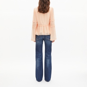 Empire Waist Ruffled Top