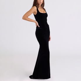 Yasmina Velvet Hourglass Dress