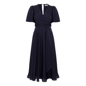 Abbie Textured Wrap Dress