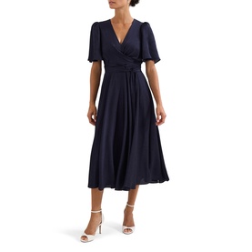 Abbie Textured Wrap Dress