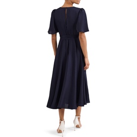Abbie Textured Wrap Dress