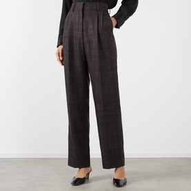Askari Check Straight Leg Trousers