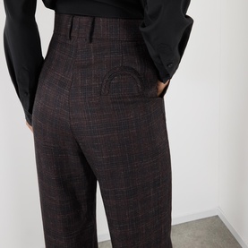 Askari Check Straight Leg Trousers