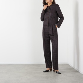 Askari Check Straight Leg Trousers