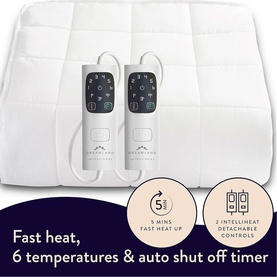 Warming Mattress Protector Intelliheat Dual Control King Size