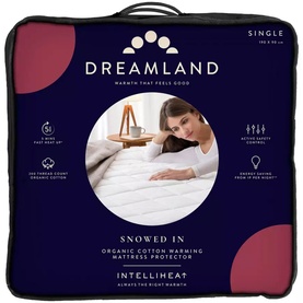 Single Electric Heated Mattress Protector Organic Cotton