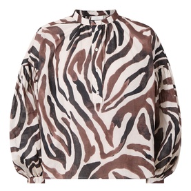 Rosealie Zebra Print Blouse