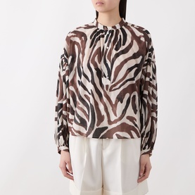 Rosealie Zebra Print Blouse