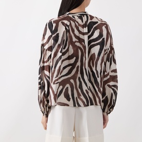 Rosealie Zebra Print Blouse