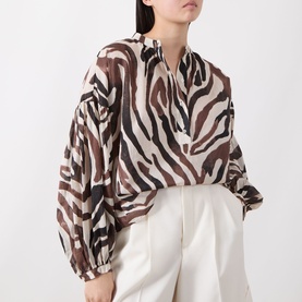 Rosealie Zebra Print Blouse