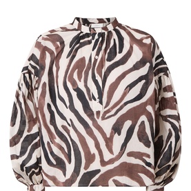 Rosealie Zebra Print Blouse