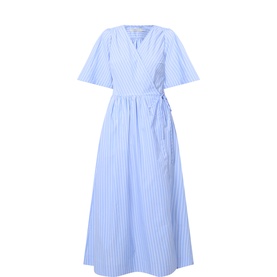 Raelynn Striped Wrap Dress