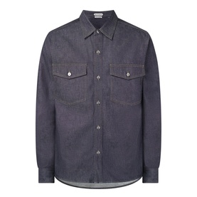 Logo Oversized Denim Overshirt