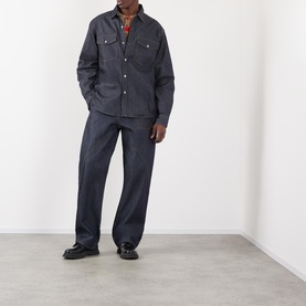 Logo Oversized Denim Overshirt