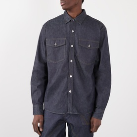 Logo Oversized Denim Overshirt
