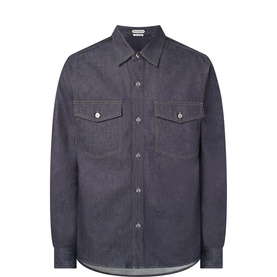 Logo Oversized Denim Overshirt