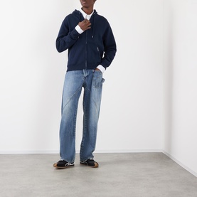 Drawstring Zip Hoodie