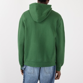 Circular Logo Drawstring Zip Hoodie