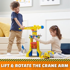 Rubble & Crew Bark Yard Crane Tower Playset