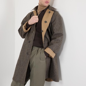 Reversible Single-Breasted Coat