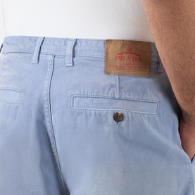 Gabardine Mid-Rise Wide Leg Jeans