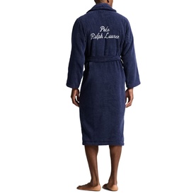 Script Logo Embroidered Terry Robe