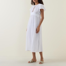 Sunset Side Slit Flared Dress