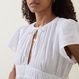 Sunset Side Slit Flared Dress