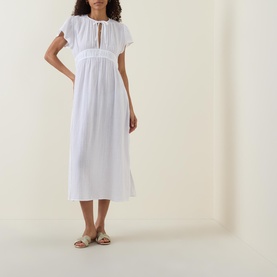 Sunset Side Slit Flared Dress