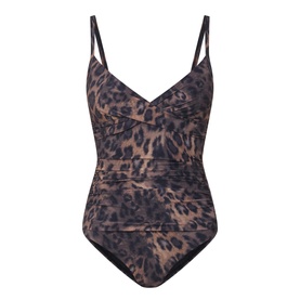 Savanna Cross Front Leopard Swimsuit