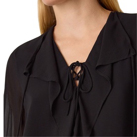 Sheer Frill Blouse