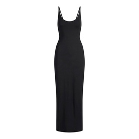 Skimpy Scoop Neck Dress Obsidian