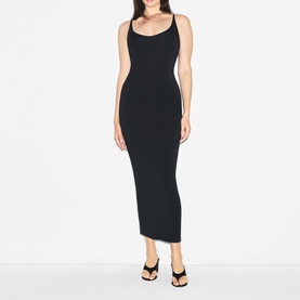 Skimpy Scoop Neck Dress Obsidian