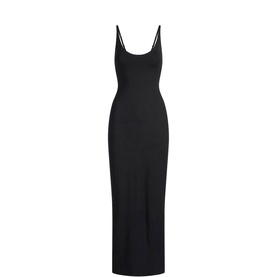 Skimpy Scoop Neck Dress Obsidian
