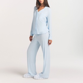 Rib Sleep Set Baby Blue