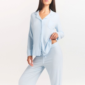 Rib Sleep Set Baby Blue