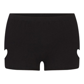 Micro Heart Short Washed Onyx