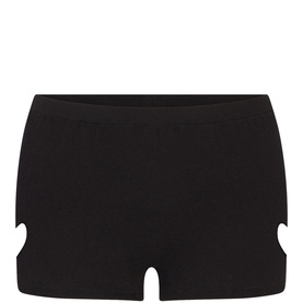 Micro Heart Short Washed Onyx